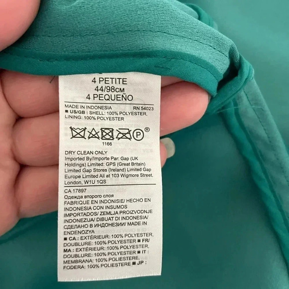 Banana Republic teal ruffle mini dress - Picture 8 of 9